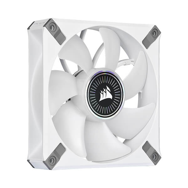 Corsair iCUE ML120 RGB Elite Premium 120mm PWM Magnetic Levitation Triple Fan Kit (White)